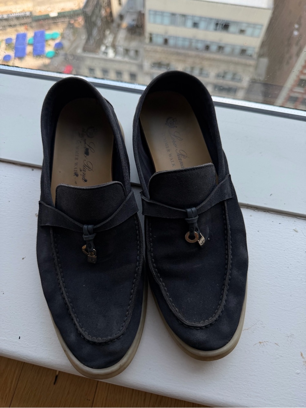 Loro Piana Summer Walks Navy 37.5